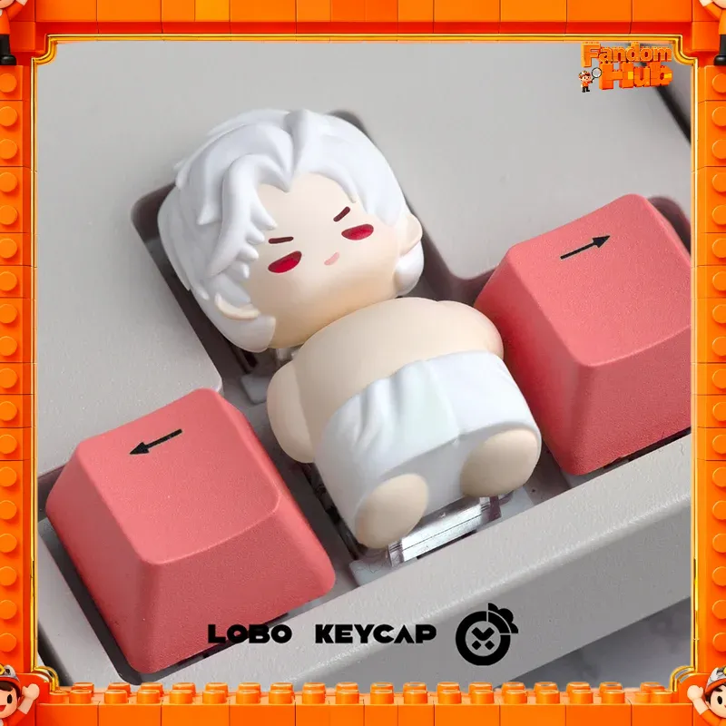 Custom Keycaps - 2026 Love And Deepspace カスタムキーキャップ メカニカルキーボード用、シラス＆ラファエルをテーマにした職人技キーキャップセット（上下デザイン）