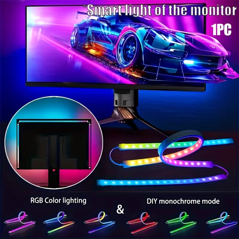 Pc Gaming Rgb - RGB ゲーミングライト ストリップ モニター バックライト LED