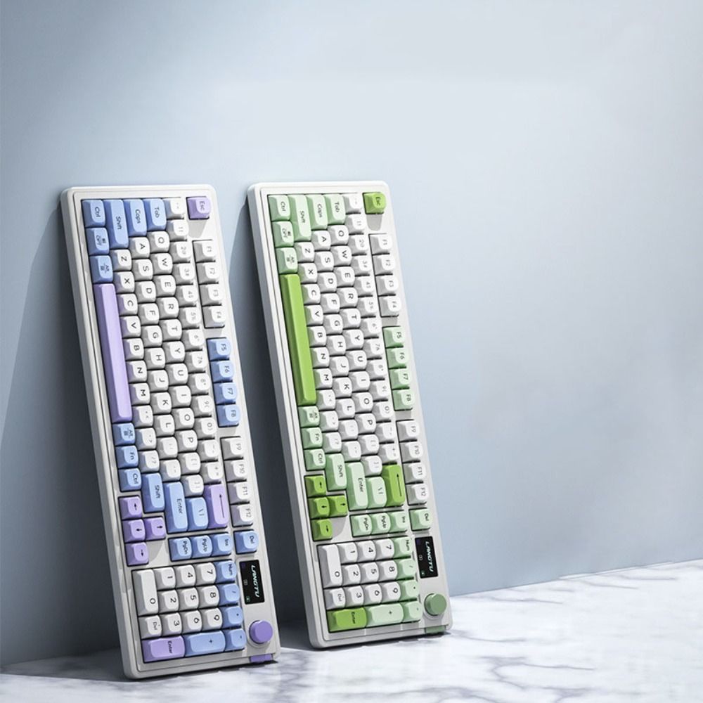 Anti-Ghosting Keyboard - ABS 3モードメカニカルキーボード 3モードワイヤレス2.4g 有線2.4G Bluetooth 有線キーボード