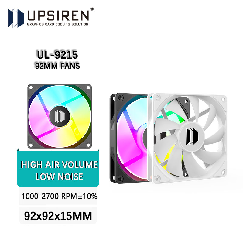 Argb Case Fan - UPSIREN UL-9215 9.2 センチメートル超薄型ファン油圧ベアリング 92 ミリメートルシャーシファン