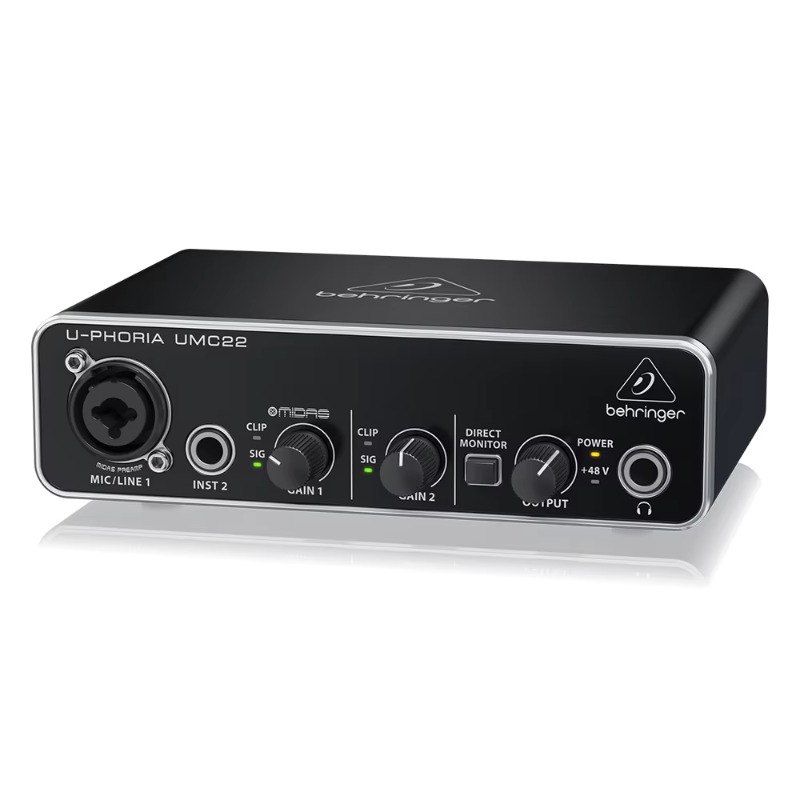 ベリンガー UMC22 サウンドカード 2チャンネル USB - Sound Card Usb のレビューと価格