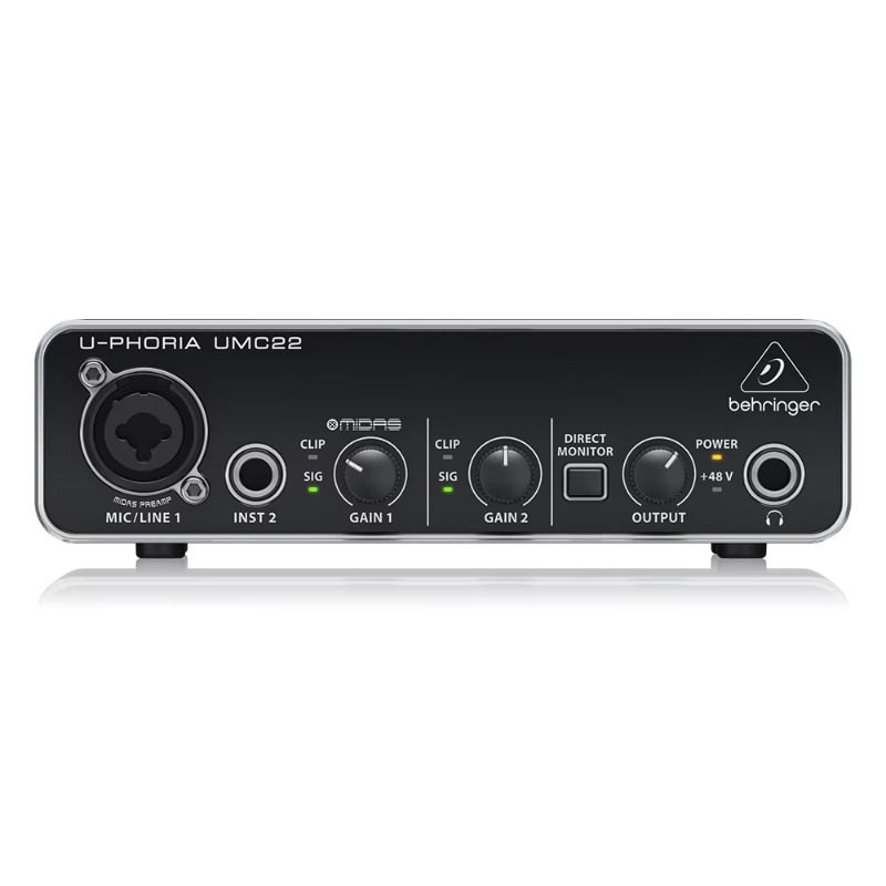 ベリンガー UMC22 サウンドカード 2チャンネル USB - Sound Card Usb のレビューと価格