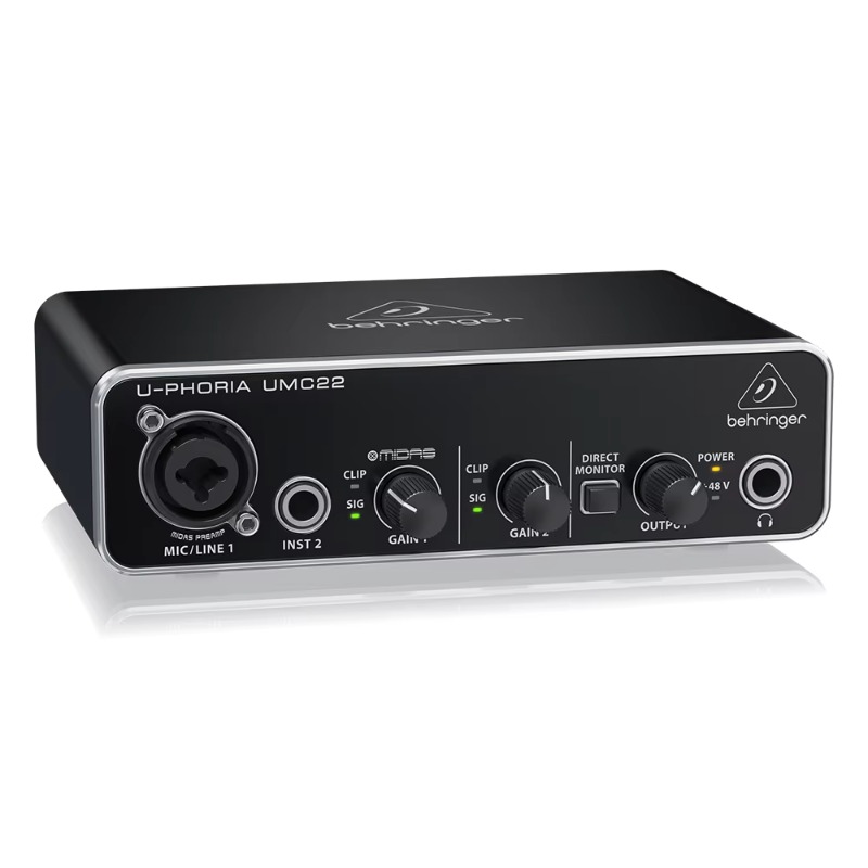 ベリンガー UMC22 サウンドカード 2チャンネル USB - Sound Card Usb のレビューと価格