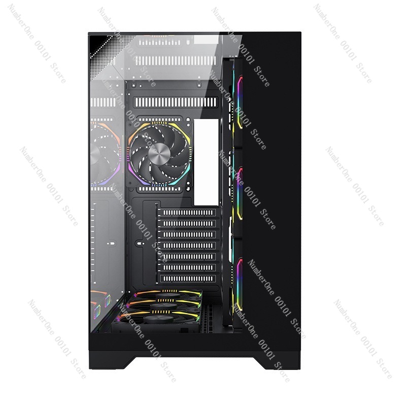 ATXゲーミングPCケース パノラマ強化ガラス 7ファン対応 - Pc Gaming Rgb のレビューと価格