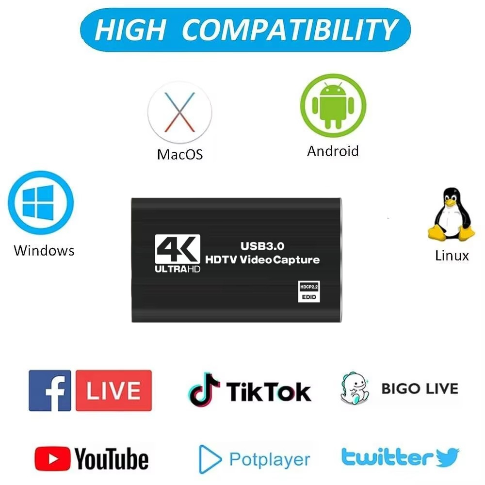Roreta 4K USB 3.0 ビデオキャプチャカード、 - Sound Card Usb のレビューと価格