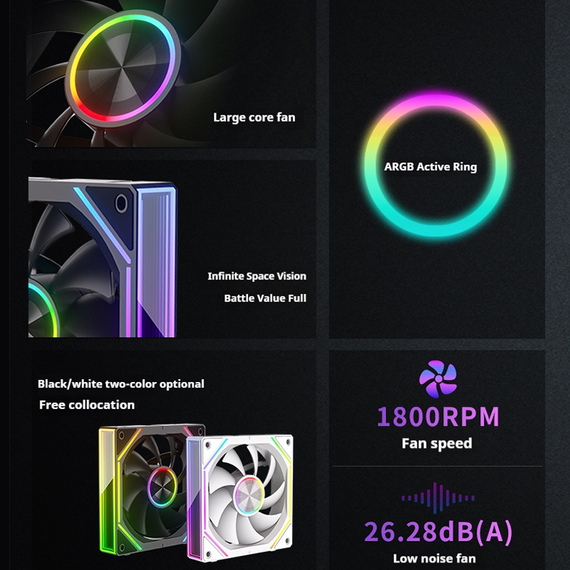OEM プリズム 8RS ARGB アジャイルリング 12  - Argb Case Fan のレビューと価格