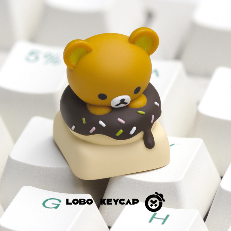 かわいいリラックマ樹脂ドーナツテーマ交換可能な Esc キー - Custom Keycaps のレビューと価格