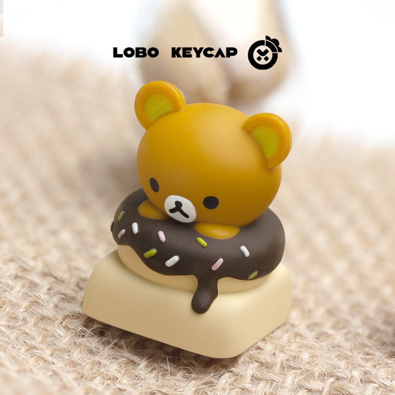かわいいリラックマ樹脂ドーナツテーマ交換可能な Esc キー - Custom Keycaps のレビューと価格