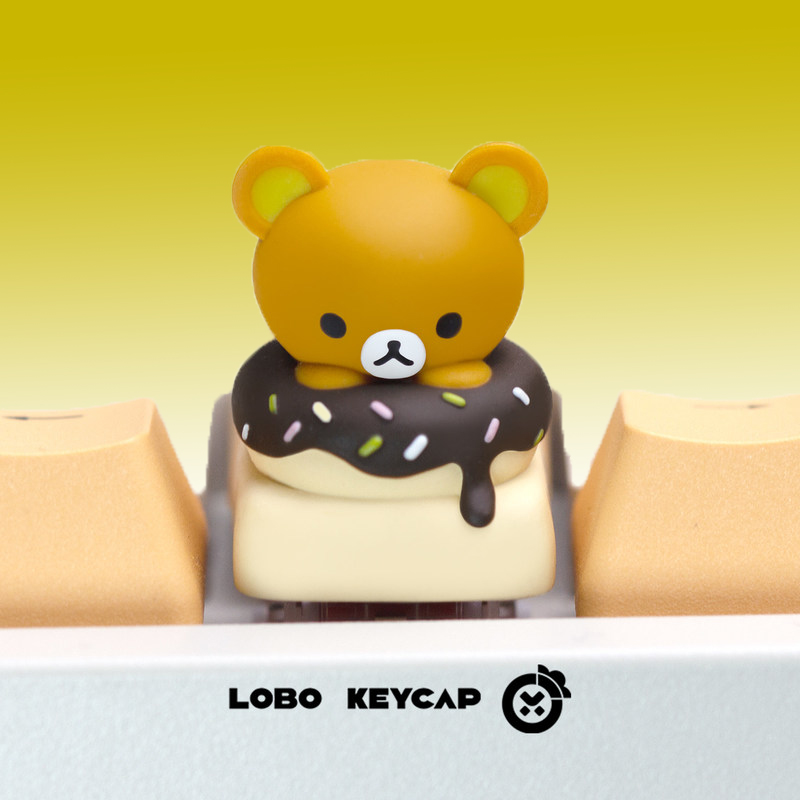 かわいいリラックマ樹脂ドーナツテーマ交換可能な Esc キー - Custom Keycaps のレビューと価格