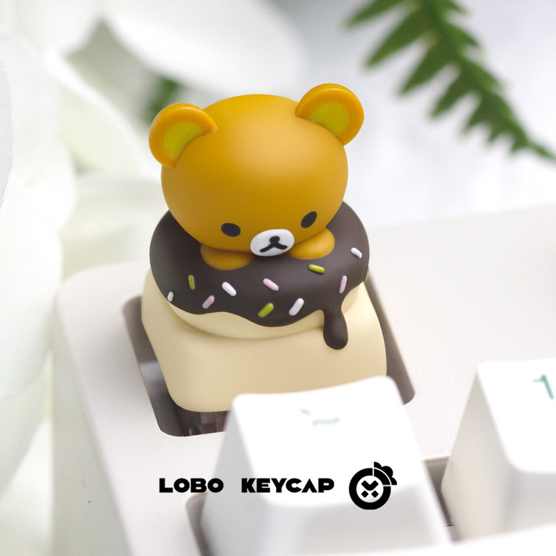 かわいいリラックマ樹脂ドーナツテーマ交換可能な Esc キー - Custom Keycaps のレビューと価格
