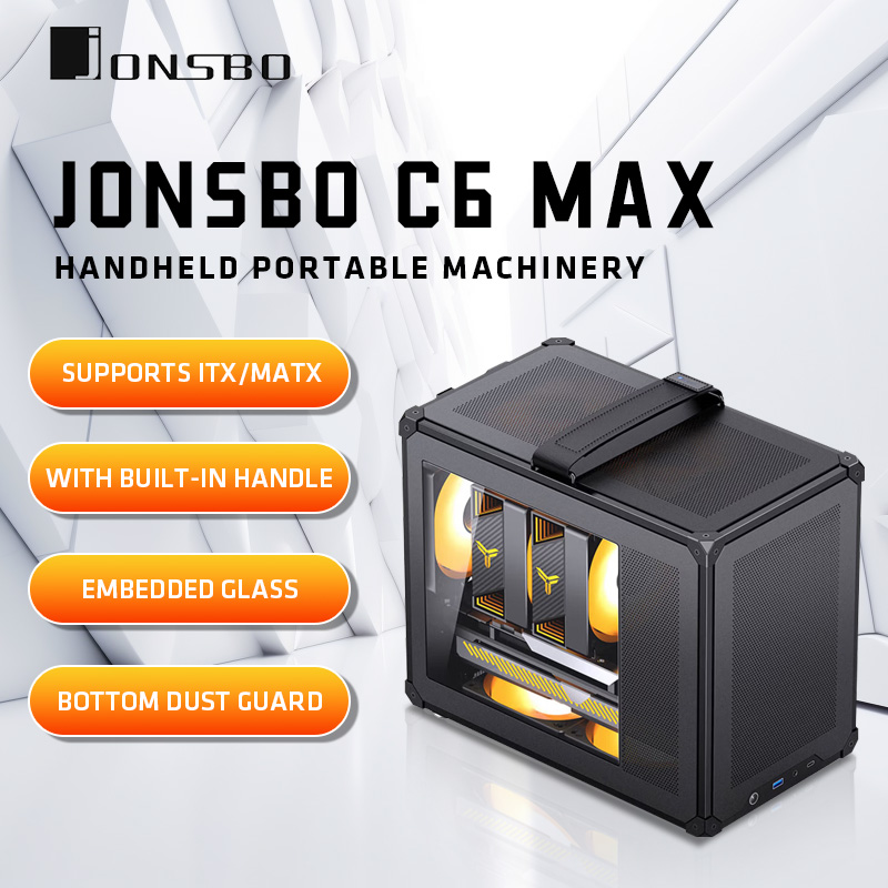 JONSBO C6 MAX メッシュハンドルMATXケース  - Pc Gaming Center のレビューと価格