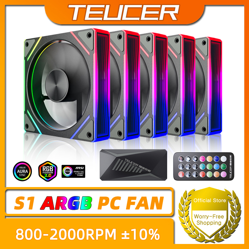 TEUCER Prism S1 ARGB 120mm (12 - Pc Gaming Rgb のレビューと価格