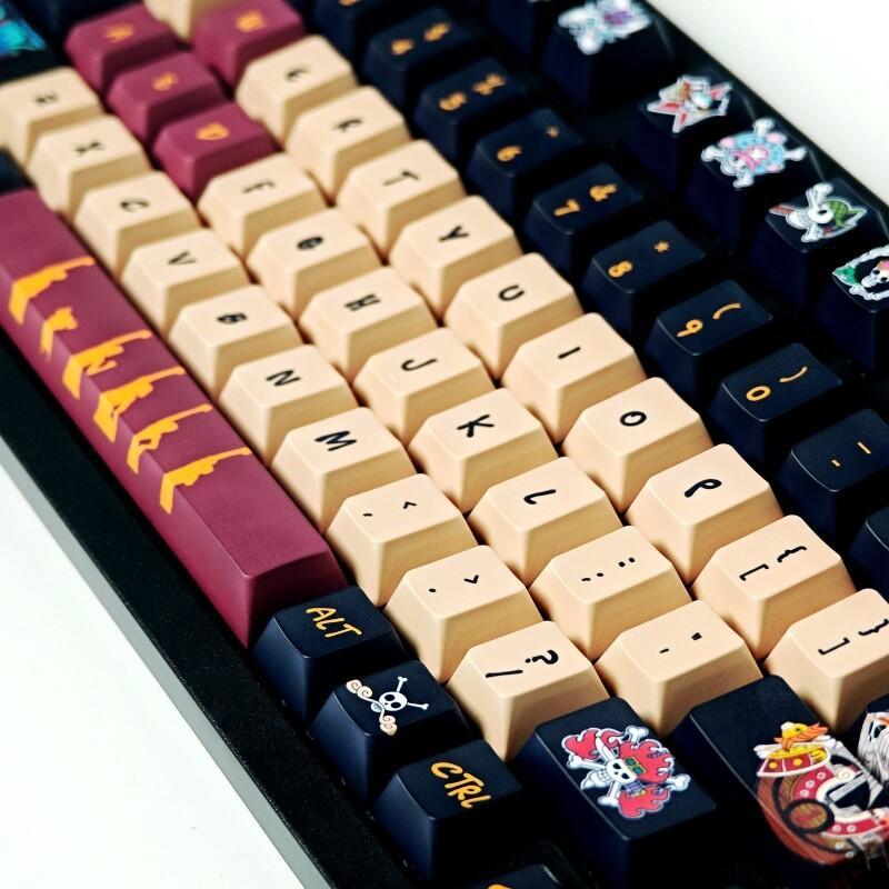 バンダイワンピースモンキー D. ルフィキーキャップセット  - Custom Keycaps のレビューと価格