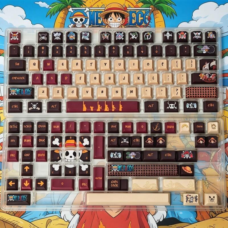 バンダイワンピースモンキー D. ルフィキーキャップセット  - Custom Keycaps のレビューと価格