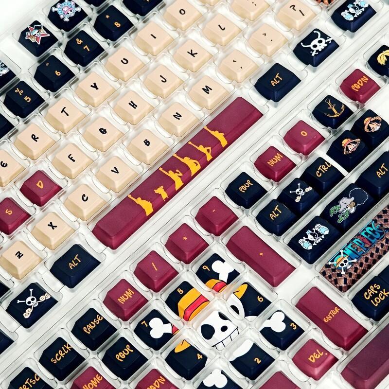 バンダイワンピースモンキー D. ルフィキーキャップセット  - Custom Keycaps のレビューと価格