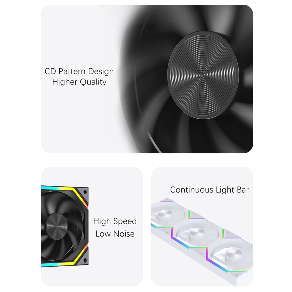 120mm ARGBファン インフィニティミラーデザイン 5 - Argb Case Fan のレビューと価格