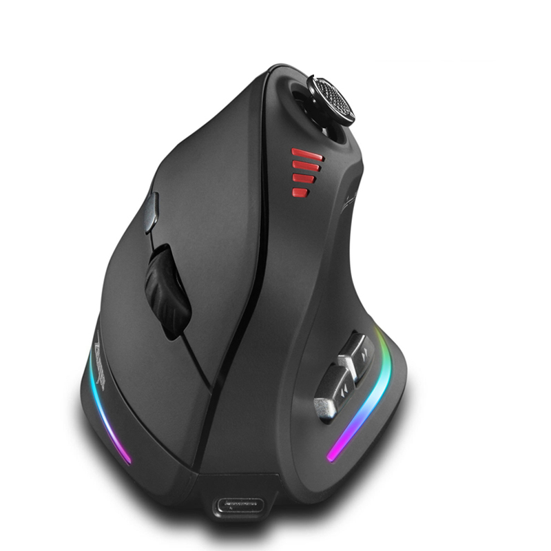 Jomaa RGB バックライト付きワイヤレス垂直マウスコン - Pc Gaming Rgb のレビューと価格